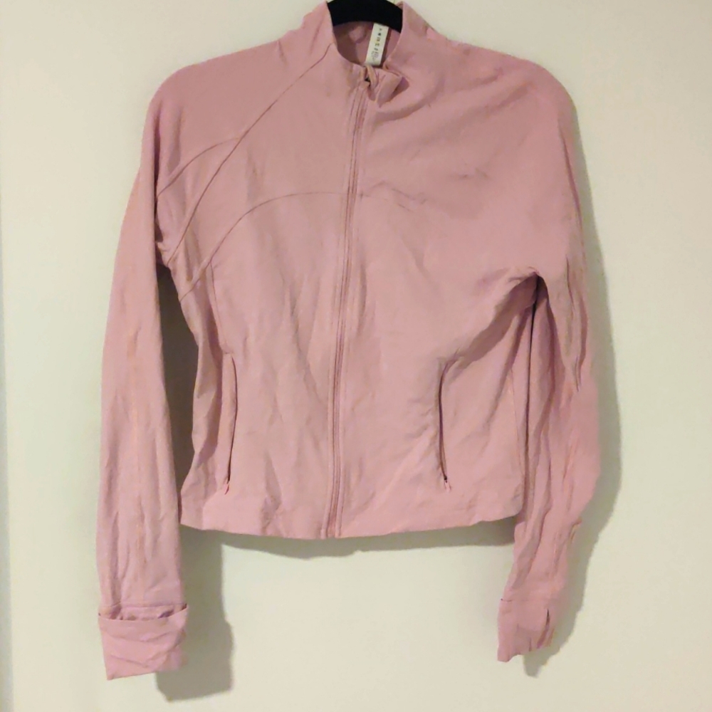 Crop Nulu define jacket peony pink